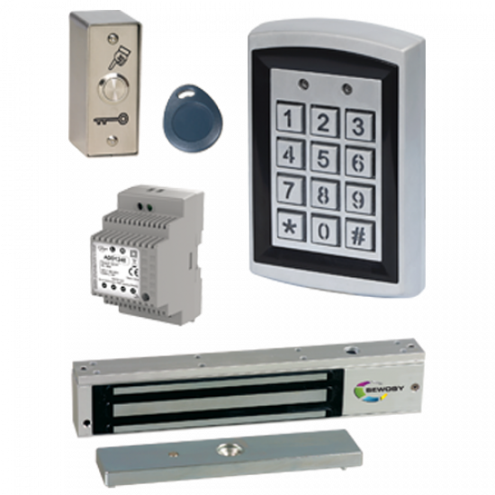 YAKA KIT FOR ACCESS CONTROL WITH SURFACE-MOUNT EM LOCK 300 DAN