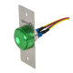 MUSHROOM PB WITH NARROW MOUNTING PLATE. KEY SYMBOL