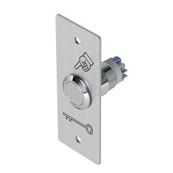 DRUKKNOP RVS (NO+NC) + RVS PLAAT PBP19_3 - SCHROEFKLEMMEN DRUKKNOP RVS (NO+NC) + RVS PLAAT PBP19_3 - SCHROEFKLEMMEN