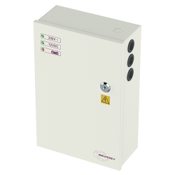 SCHAKELENDE VOEDING 12V DC 5 A - MET UITGANGSRELAIS - GROTE DOOS