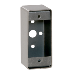 OPBOUWBEHUIZING RVS VOOR DRUKKNOP - OP SMALLE PLAAT OPBOUWBEHUIZING RVS VOOR DRUKKNOP - OP SMALLE PLAAT