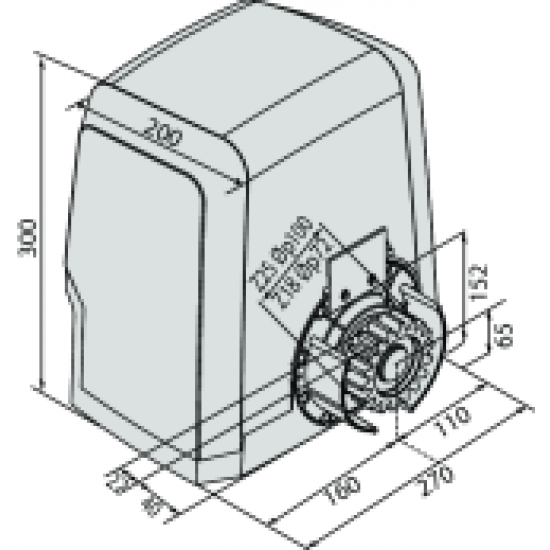 BFT SCHUIFPOORTMOTOR ARES ULTRA BT A1000 BFT SCHUIFPOORTMOTOR ARES ULTRA BT A1000