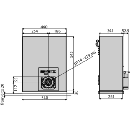 BFT SCHUIFPOORTMOTOR SP3500 TRI 400 BFT SCHUIFPOORTMOTOR SP3500 TRI 400