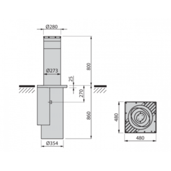BFT PILLAR B 275/800.6C LI BFT PILLAR B 275/800.6C LI