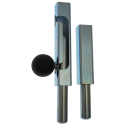 VERBORGEN VERTICALE VALGRENDEL VOOR ENKELE POORTEN