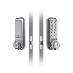 CODELOCKS KNSV-6001 PVD Elektromechanis codeslot met knop en dagschoot CODELOCKS KNSV-6001 PVD Elektromechanis codeslot met knop en dagschoot