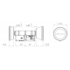 ILOQ S50 DUBBELE CILINDER (30/30 MM) MET LANGE/KORTE LEESKOP