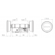 ILOQ S50 DUBBELE CILINDER (30/30 MM) MET KORTE/KORTE LEESKOP ILOQ S50 DUBBELE CILINDER (30/30 MM) MET KORTE/KORTE LEESKOP