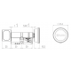 ILOQ S50 KNOPCILINDER (30/30 MM) MET KORTE LEESKOP ILOQ S50 KNOPCILINDER (30/30 MM) MET KORTE LEESKOP