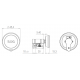 ILOQ S50 HALVE CILINDER SLEUTELSCHAKELAAR (30/10 MM) MET KORTE LEESKOP ILOQ S50 HALVE CILINDER SLEUTELSCHAKELAAR (30/10 MM) MET KORTE LEESKOP