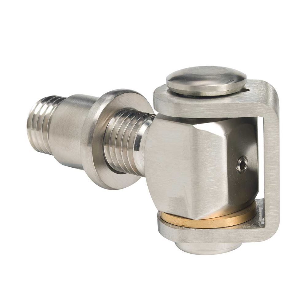 Lasmoer Rvs Rond SCHARNIER KORT RVS MET LASMOER - M24 X 84 MM