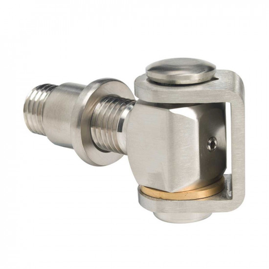 SCHARNIER KORT RVS MET LASMOER - M24 X 84 MM