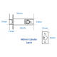 PLATTE BAR HENDEL HANDGREPEN, TOETSENBORD &BINNEN HANDGREEP UNIT, 60MM