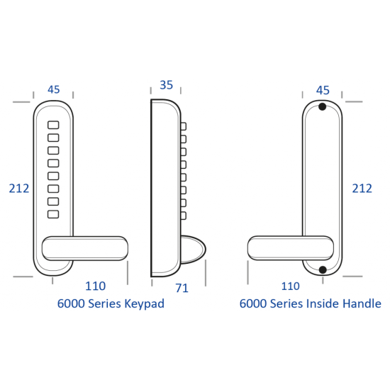 RONDE STANG HENDELHANDVATTEN, TOETSENBORD & BINNENUNIT (GEEN APPARAAT MEEGELEVERD)