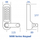 RONDE BAR HENDEL HANDGREEP TOETSENBORDEN X2 (RUG AAN RUG), HEAVY DUTY