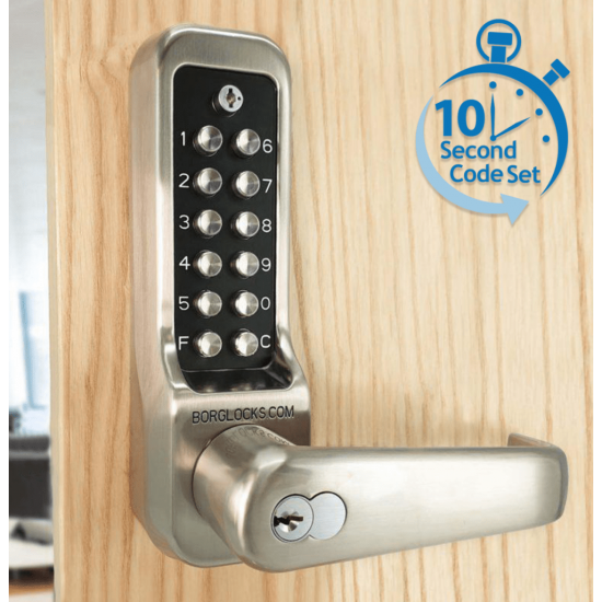 HEAVY DUTY HENDEL DRAAI TOETSENBORD, INGEBOUWDE SLEUTEL OVERRIDE, BINN