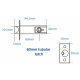 PLATTE HANDGREPEN, KEY OVERRIDE TOETSENBORDEN X2 (RUG AAN RUG), 60MM V