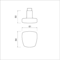 KNOPKRUK 165/75 GATDEEL M6 F1 KNOPKRUK 165/75 GATDEEL M6 F1