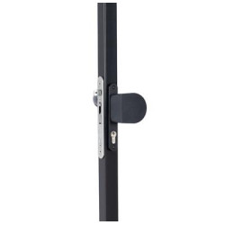3006HOLD PAD-9005 - KRUKPAAR MET AFGERONDE HOEKEN IN GEANODISEERD ALUMINIUM MET VASTE EN ROTERENDE WERKING - RAL 9005 3006HOLD PAD-9005 - KRUKPAAR MET AFGERONDE HOEKEN IN GEANODISEERD ALUMINIUM MET VASTE EN ROTERENDE WERKING - RAL 9005