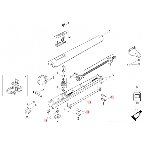 FAAC S418 SMALL PARTS