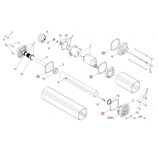 FAAC S450H GASKET D80 SPARE PART