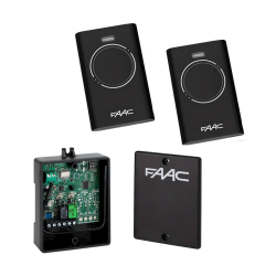 12204970851 - FAAC 868 MHz ontvanger en ZWARTE zenders kit