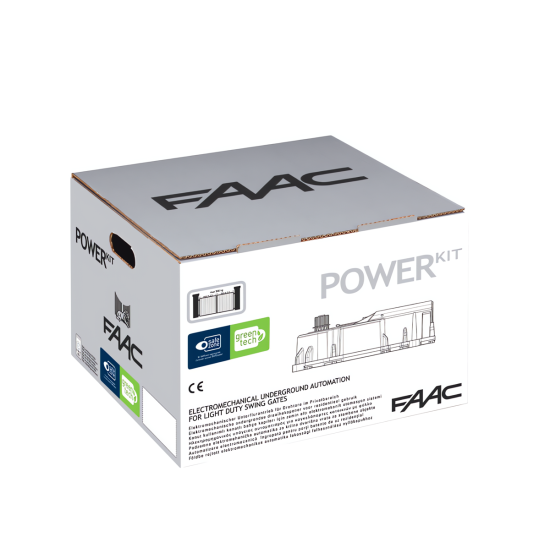 FAAC POWER KIT 230V GREEN INOX DRAAIHEKOPENER