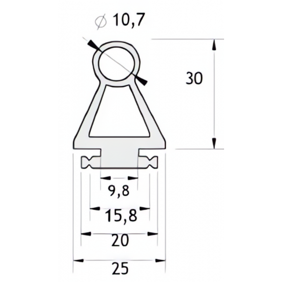 FAAC OSE-P 2530 VEILIGHEIDSLIJST