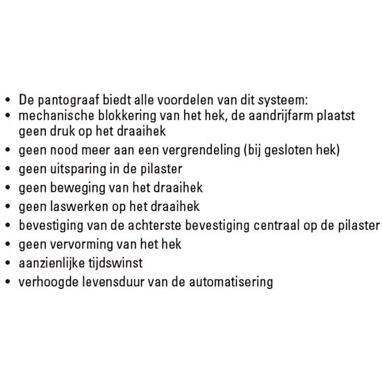 FAAC PANTOGRAAF 415 VERSIE 120CM