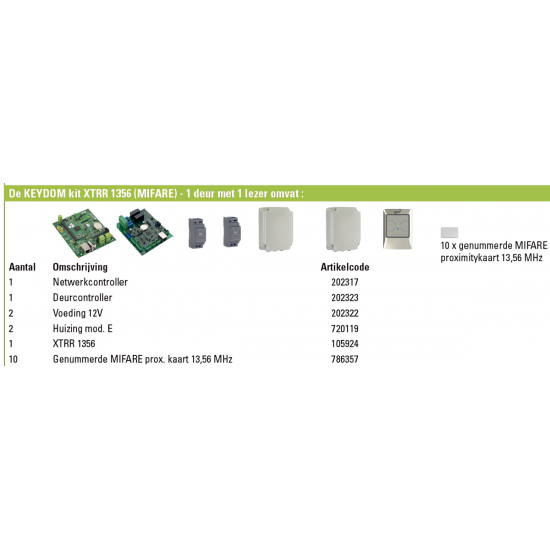 KEYDOM KIT XTRR 1356 (MIFARE)