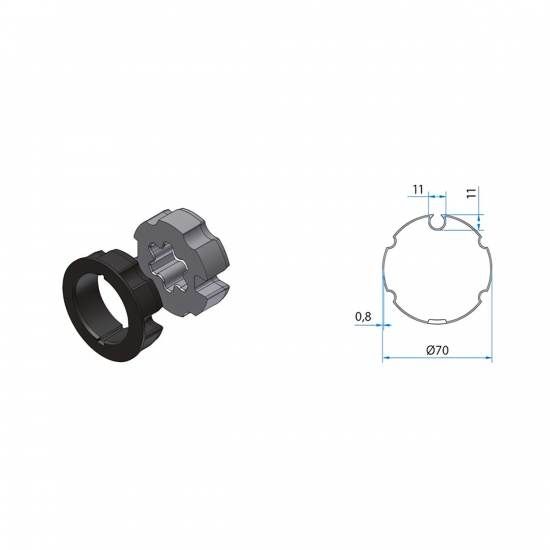 TM2 AD45 - ROUND_GR.70 OGIVA