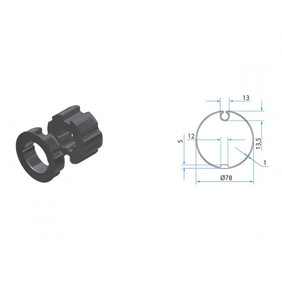 TM2 AD45 - ROUND_GR.78 OGIVA